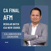 CA Final AFM | Regular Batch by CA Abhishek Zaware | For Jan 26 & Onwards Exams